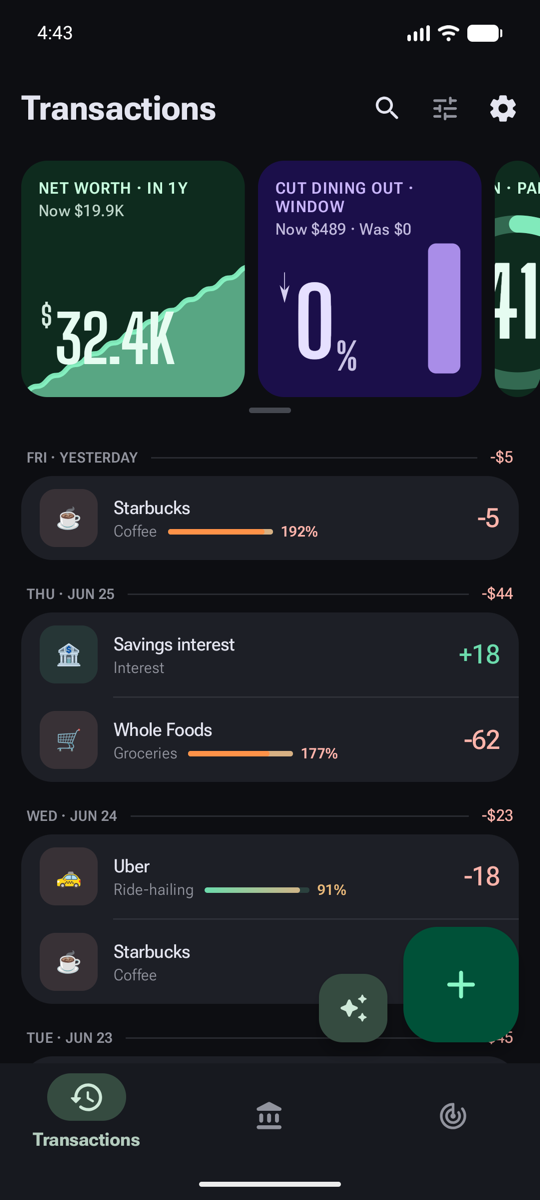 Smart Overview carousel